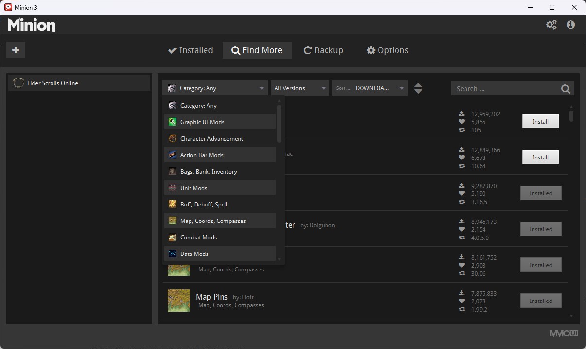 Installer des addons sur The Elder Scrolls Online grâce à Minion (2026)